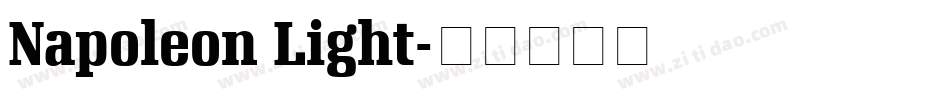 Napoleon Light字体转换